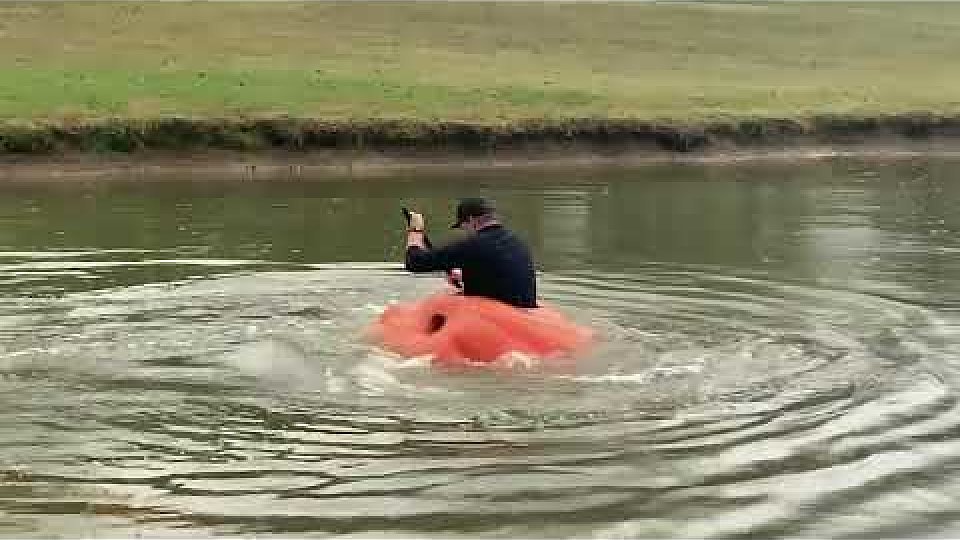 pumpkin kayak