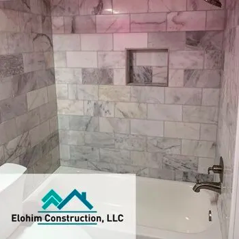 Newly furnished shower from Elohim construction