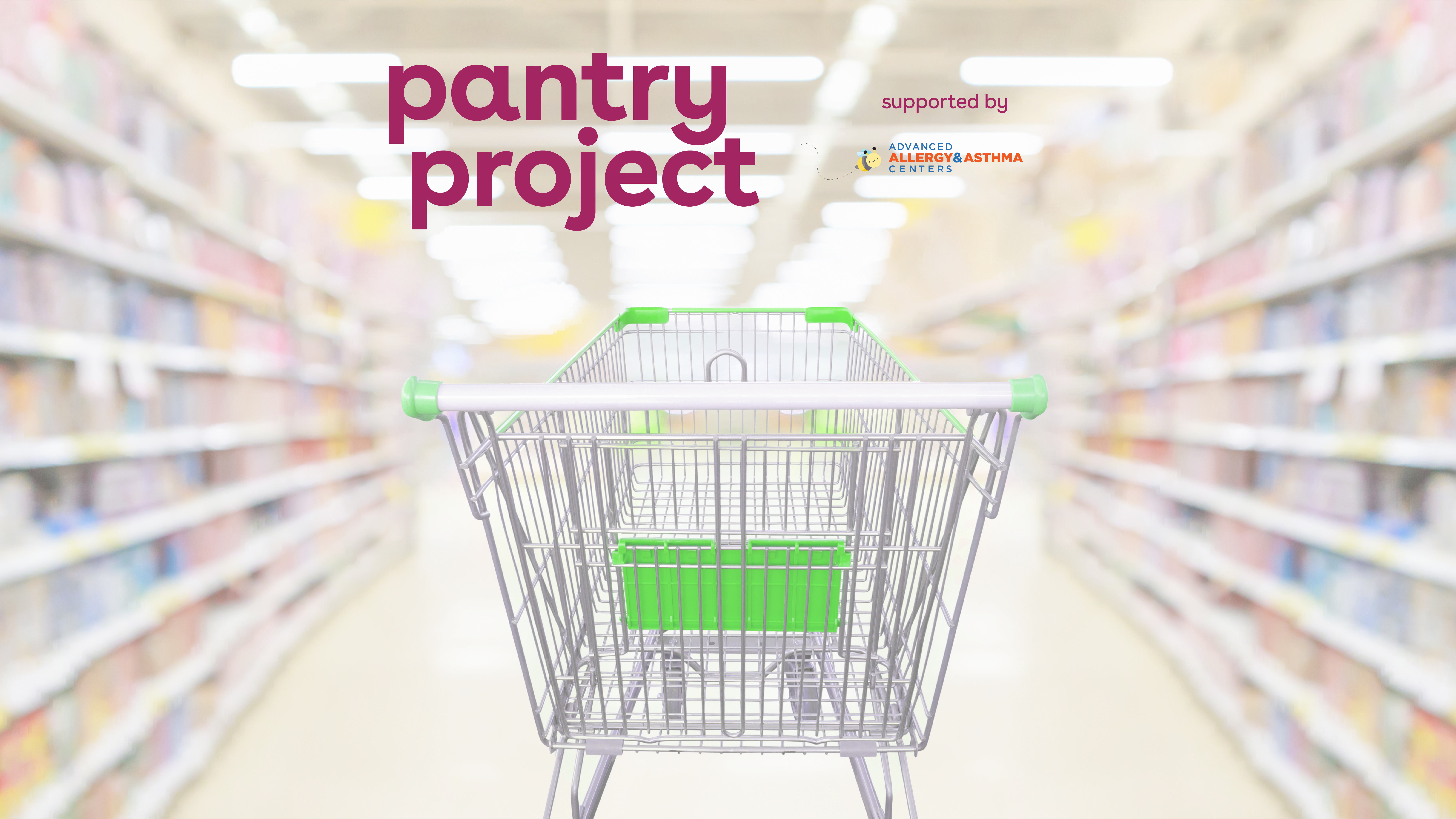 Help provide food for those in need this April with the Pantry Project, supported by Advanced Allergy & Asthma Centers. Click to see locations