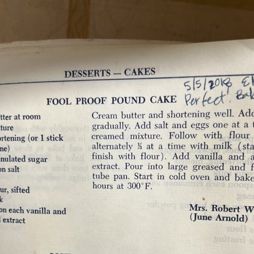 Fool Proof Pound Cake